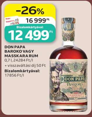 DON PAPA BAROKO VAGY MASSKARA RUM
