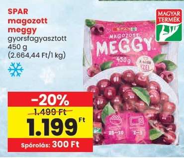 SPAR magozott meggy