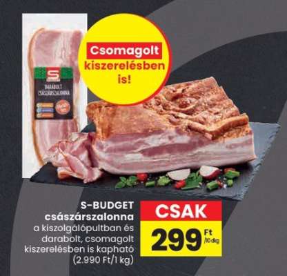 S-BUDGET császárszalonna