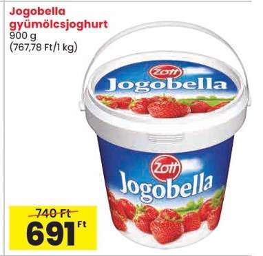 Jogobella gyümölcsjoghurt