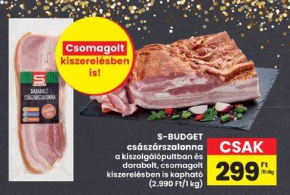 S-BUDGET császárszalonna