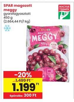 SPAR magozott meggy