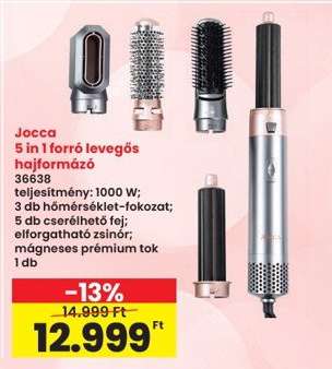 Jocca 5 in 1 forró levegős hajformázó