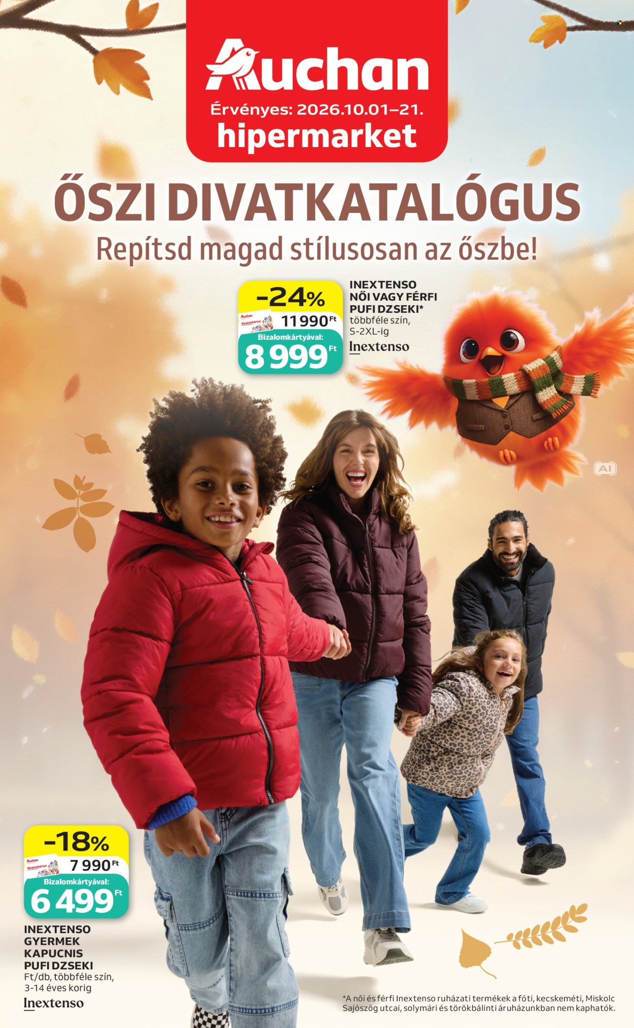 Auchan akciós újság érvényes:  - 2026.10.01 - 2026.10.21. 1. oldal Oldal 1