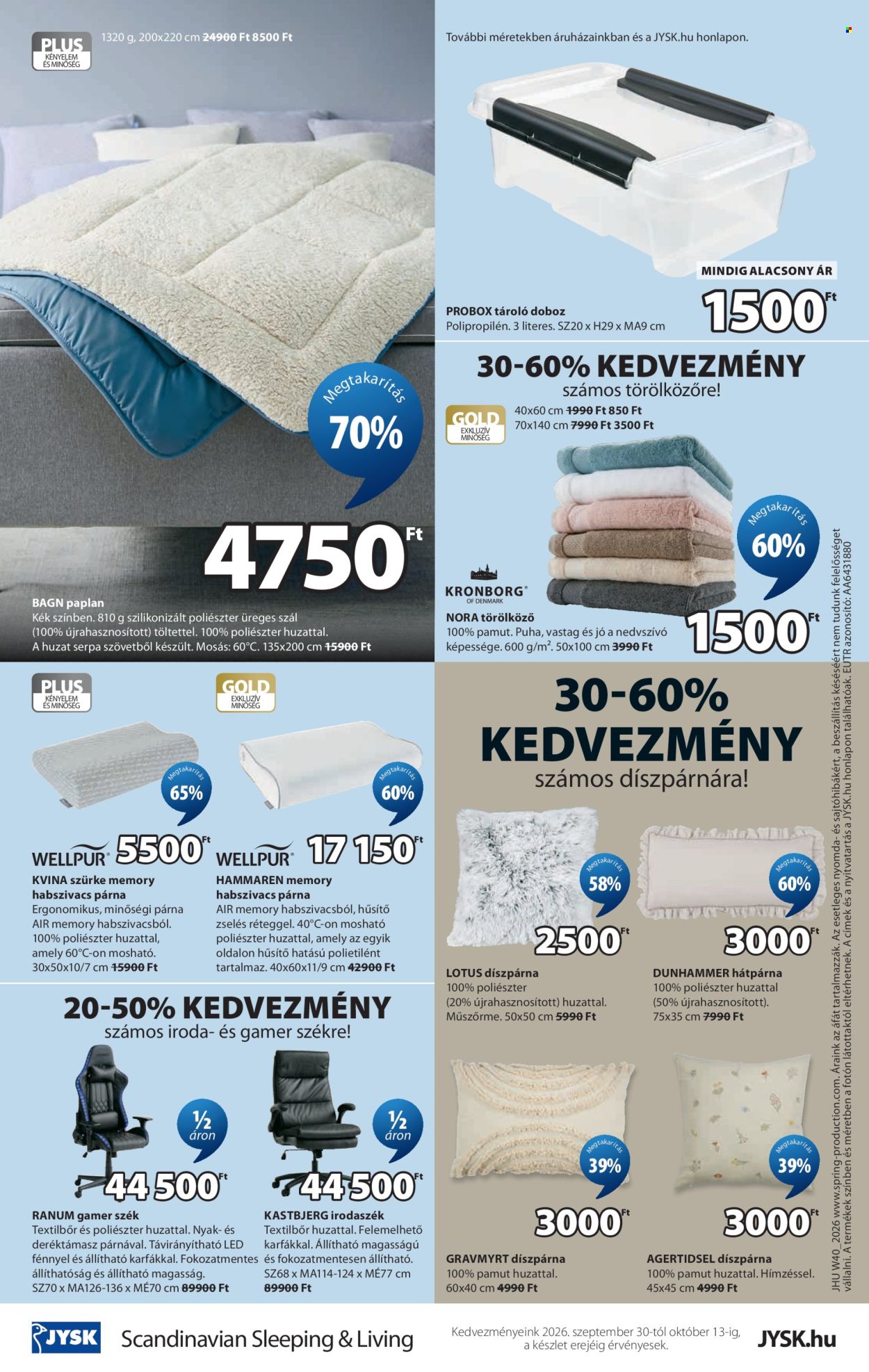 JYSK akciós újság érvényes:  - 2026.09.30 - 2026.10.13. 24. oldal Oldal 24