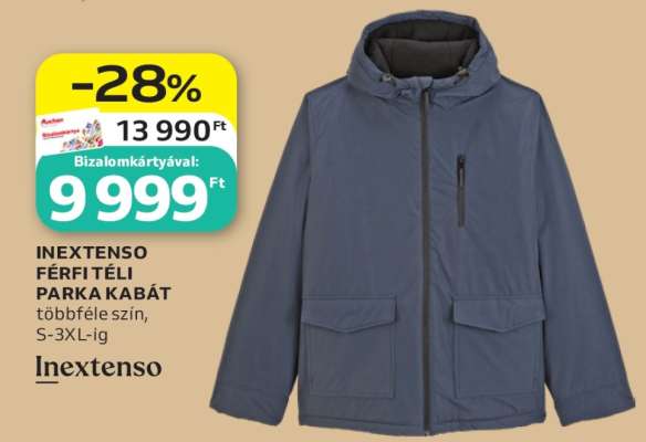 INEXTENSO FÉRFI TÉLI PARKA KABÁT