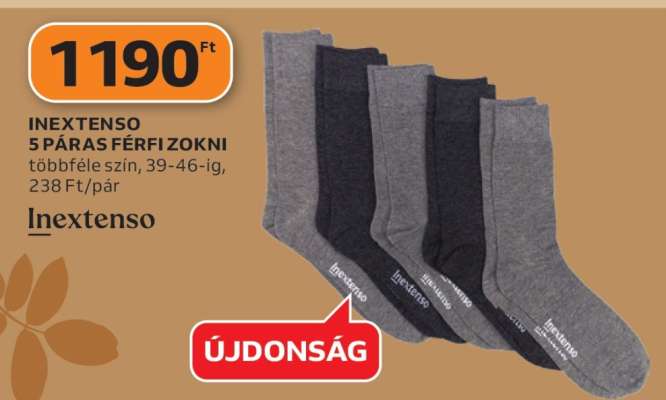 INEXTENSO 5 PÁRAS FÉRFI ZOKNI