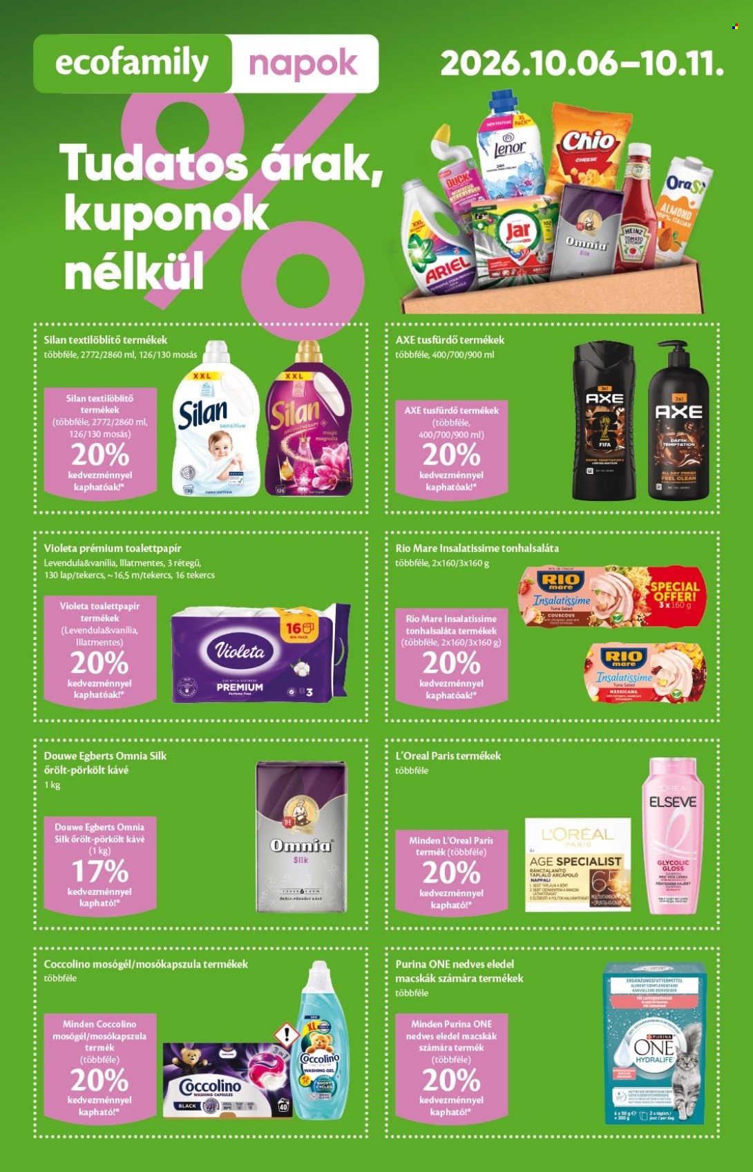 EcoFamily akciós újság érvényes:  - 2026.10.01 - 2026.10.11. 1. oldal Oldal 1