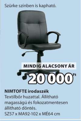 NIMTOFTE irodaszék