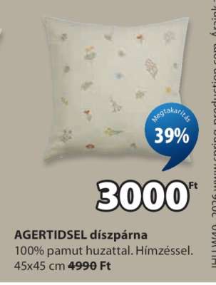 AGERTIDSEL díszpárna