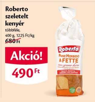 ROBERTO SZELETELT KENYÉR