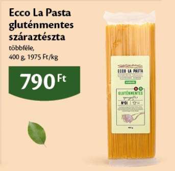 Ecco La Pasta gluténmentes száraztészta