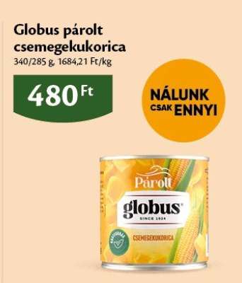 Globus párolt csemegekukorica