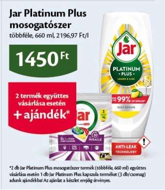 Jar Platinum Plus mosogatószer