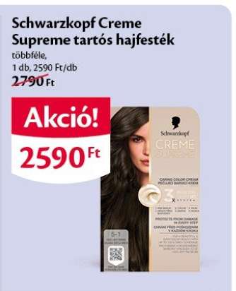 Schwarzkopf Creme Supreme tartós hajfesték