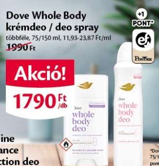 Dove Whole Body krémdeo / deo spray