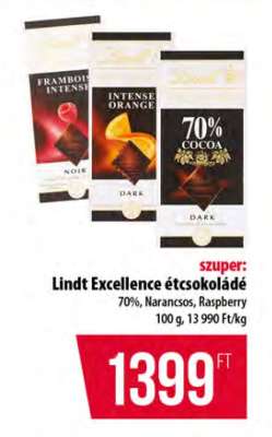 Lindt Excellence étcsokoládé