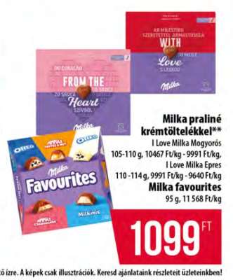 Milka praliné krémtöltelékkel