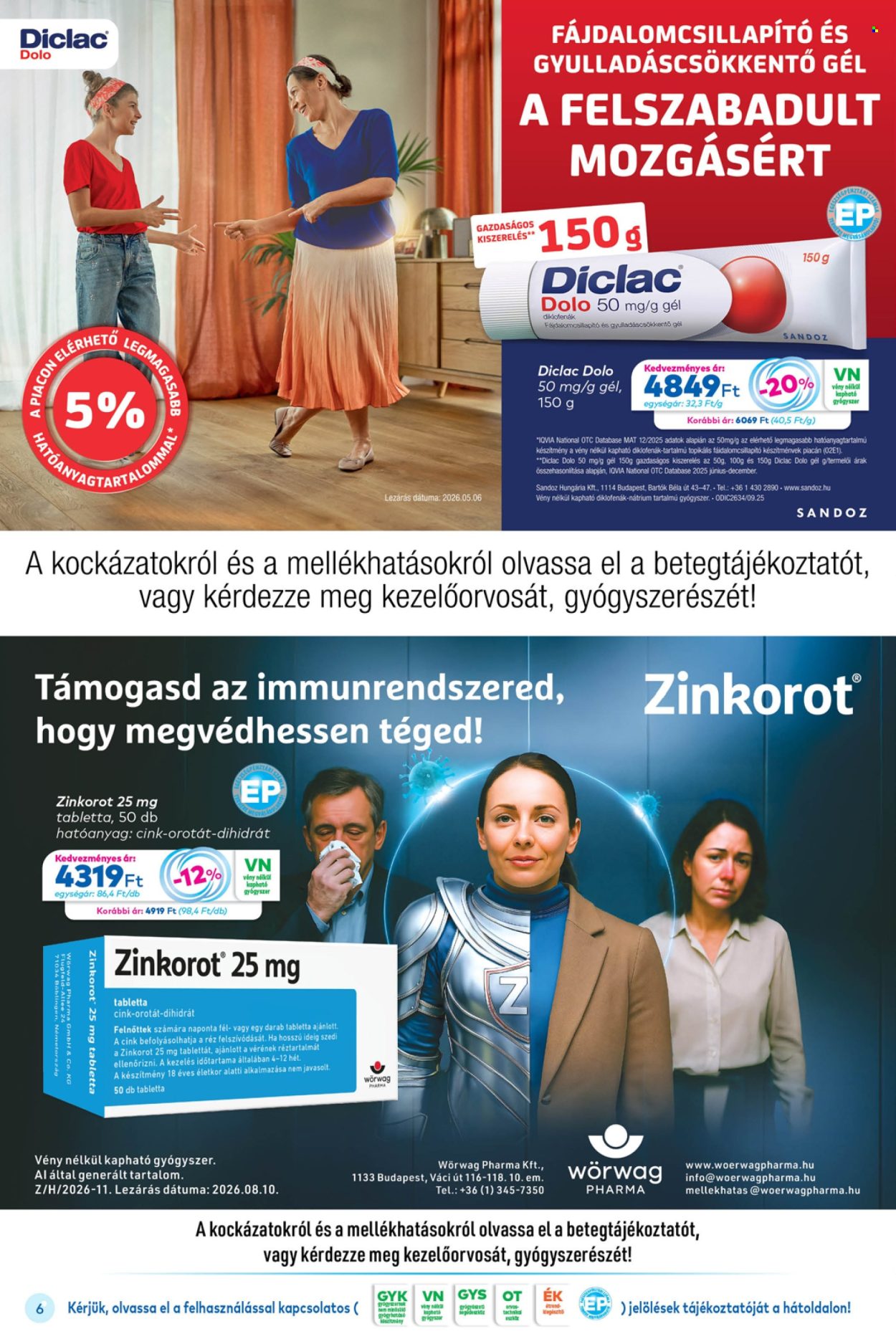 Gyöngy Patikák akciós újság érvényes:  - 2026.10.01 - 2026.10.31. 6. oldal Oldal 6