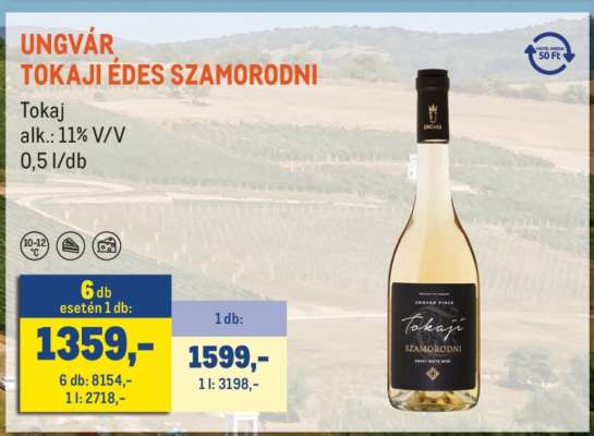 UNGVÁR TOKAJI ÉDES SZAMORODNI