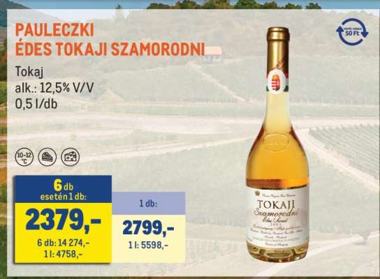 PAULECZKI ÉDES TOKAJI SZAMORODNI