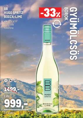 BB HUGO SPRITZ BODZA-LIME