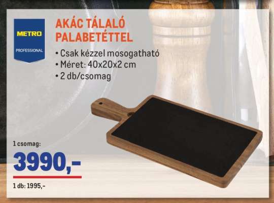 METRO PROFESSIONAL AKÁC TÁLALÓ PALABETÉTTEL