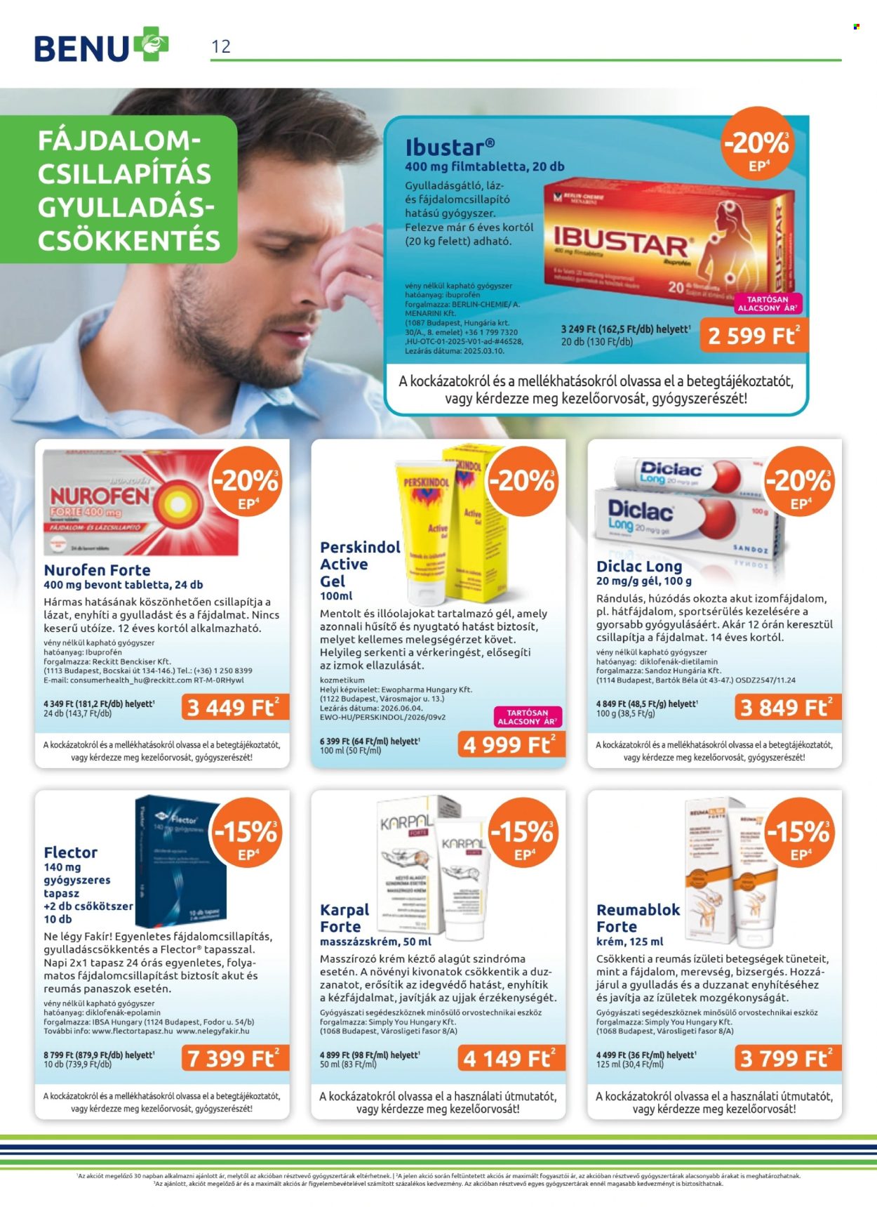 BENU Gyógyszertár akciós újság érvényes:  - 2026.10.01 - 2026.10.31. 12. oldal Oldal 12