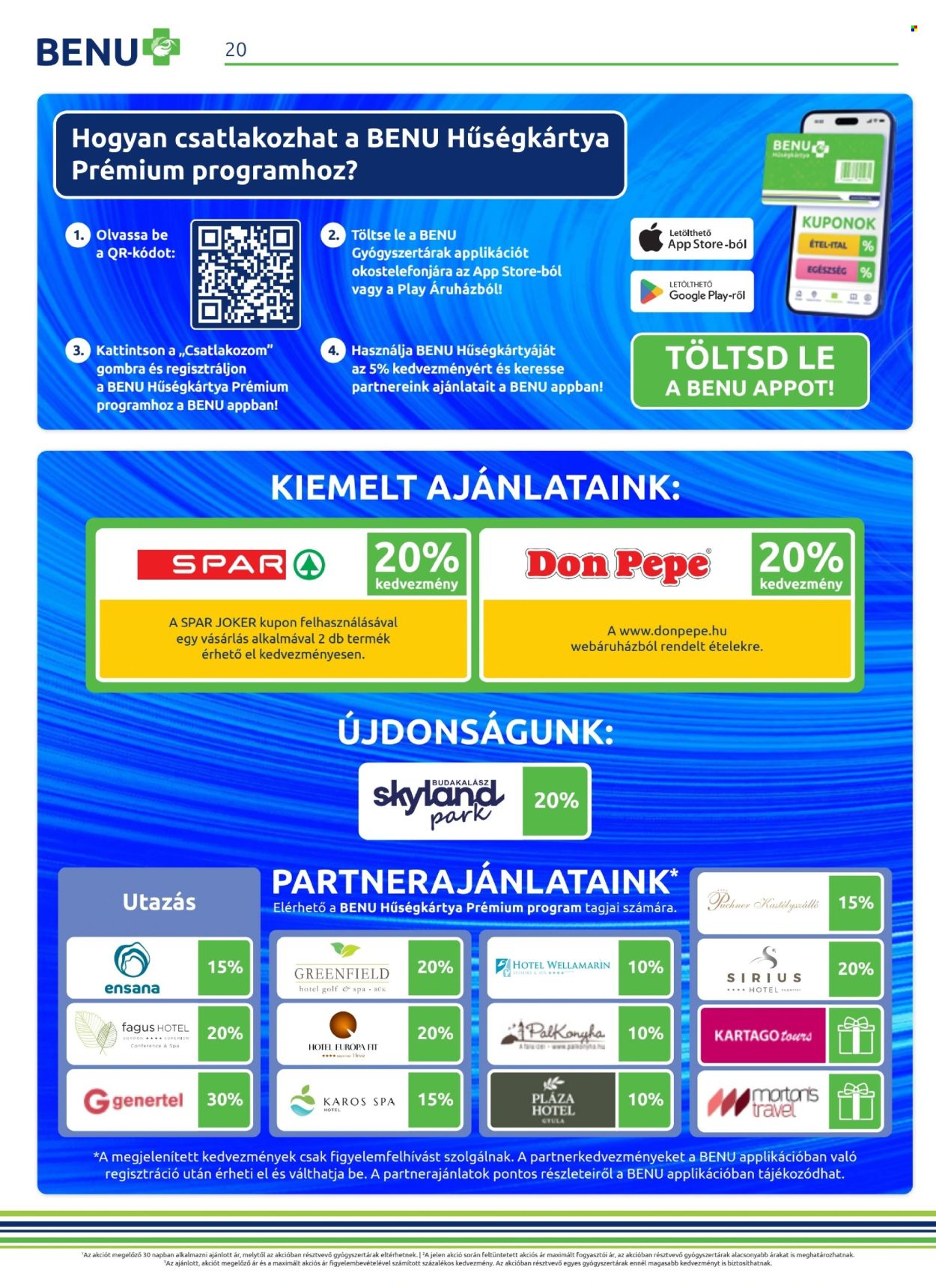 BENU Gyógyszertár akciós újság érvényes:  - 2026.10.01 - 2026.10.31. 20. oldal Oldal 20