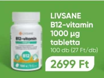 LIVSANE B12-vitamin 1000 µg tabletta