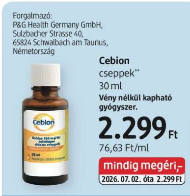 Cebion cseppek