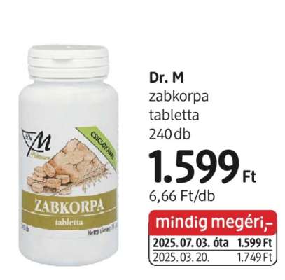 Dr. M zabkorpa tabletta