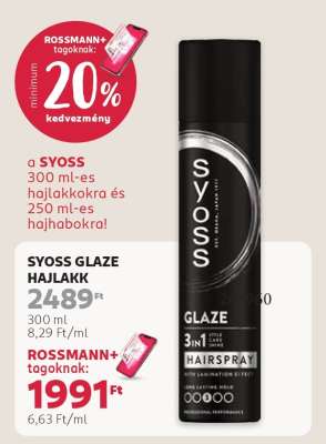SYOSS GLAZE HAJLAKK