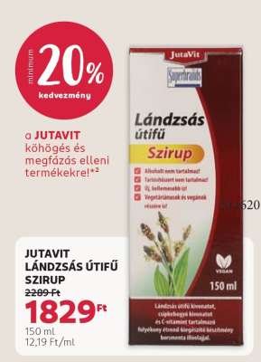 JUTAVIT LÁNDZSÁS ÚTIFŰ SZIRUP