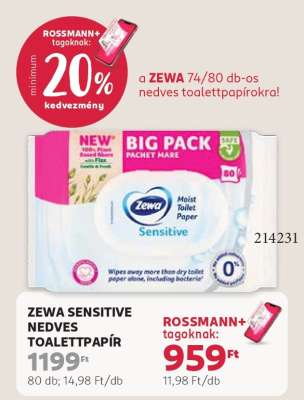 ZEWA SENSITIVE NEDVES TOALETTPAPÍR
