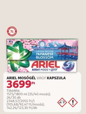 Ariel mosógél vagy kapszula