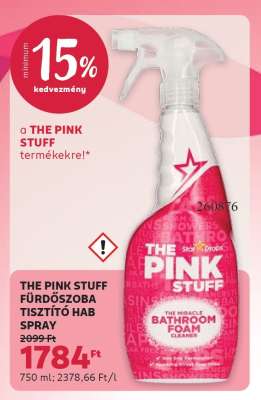 THE PINK STUFF FÜRDŐSZOBA TISZTÍTÓ HAB SPRAY