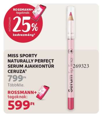 MISS SPORTY NATURALLY PERFECT SERUM AJAKKONTÚR CERUZA