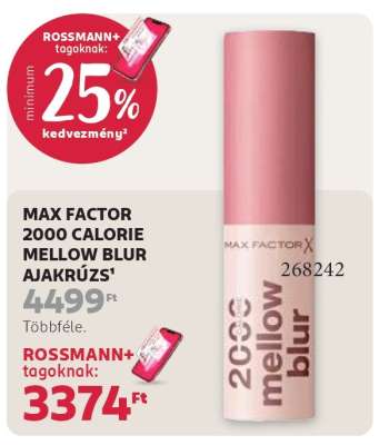 MAX FACTOR 2000 CALORIE MELLOW BLUR AJAKRÚZS