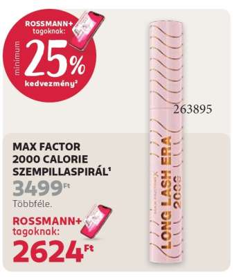 MAX FACTOR 2000 CALORIE SZEMPILLASPIRÁL