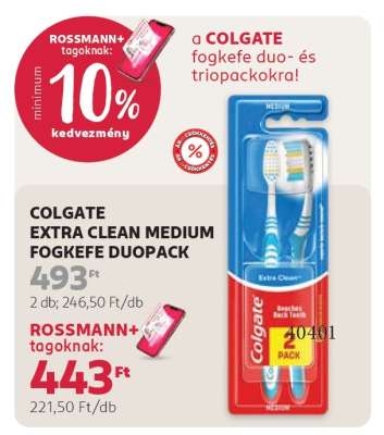 COLGATE EXTRA CLEAN MEDIUM FOGKEFE DUOPACK
