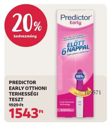 PREDICTOR EARLY OTTHONI TERHESSÉGI TESZT