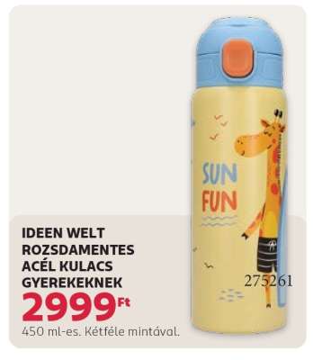IDEEN WELT ROZSDAMENTES ACÉL KULACS GYEREKEKNEK