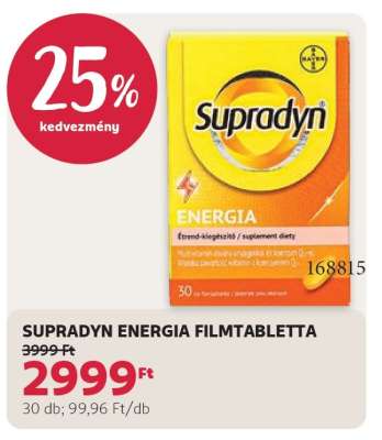 SUPRADYN ENERGIA FILMTABLETTA