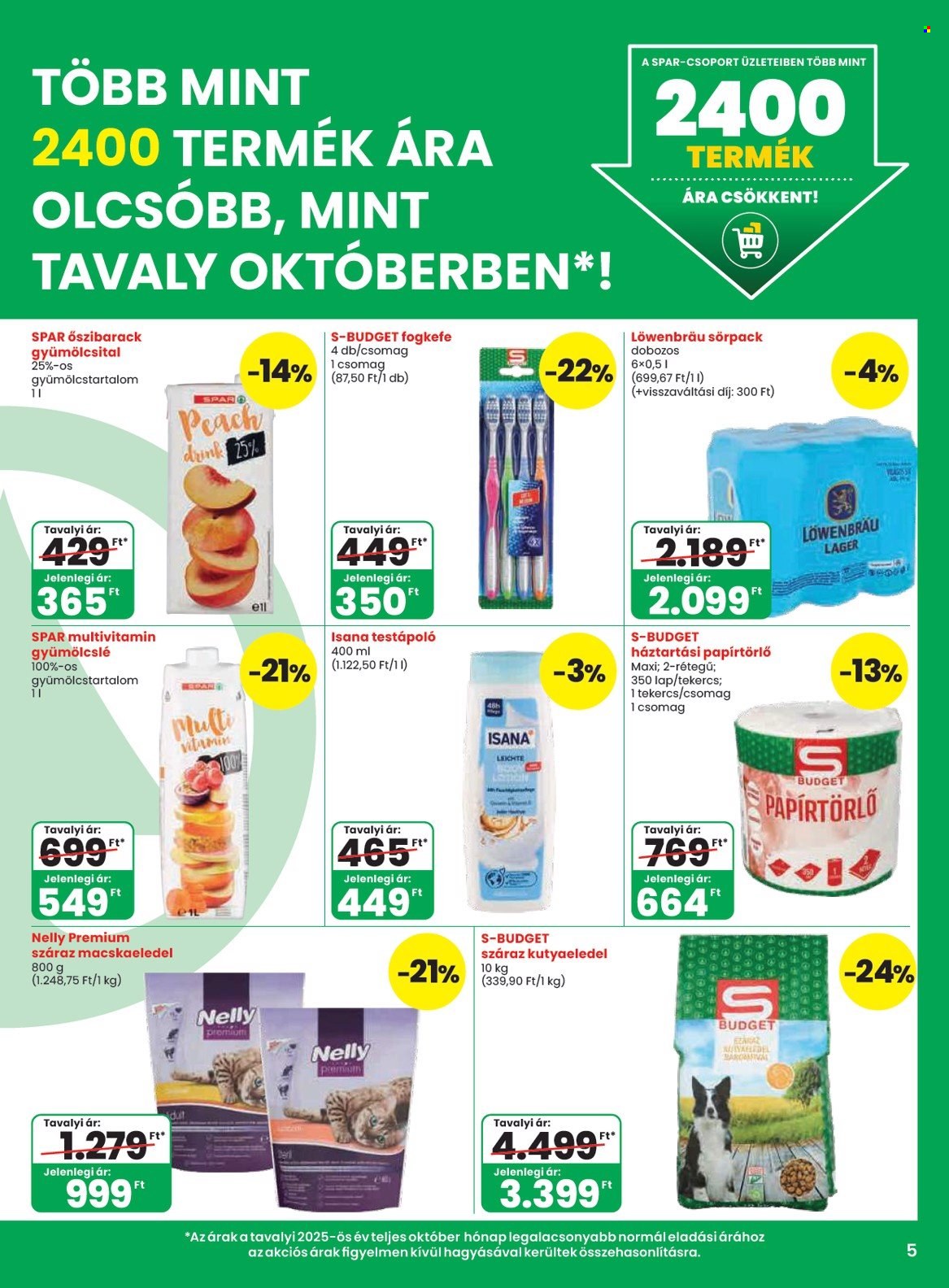 SPAR akciós újság érvényes:  - 2026.10.08 - 2026.10.14. 5. oldal Oldal 5