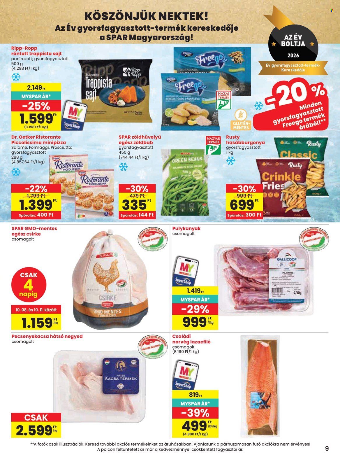 SPAR akciós újság érvényes:  - 2026.10.08 - 2026.10.14. 9. oldal Oldal 9