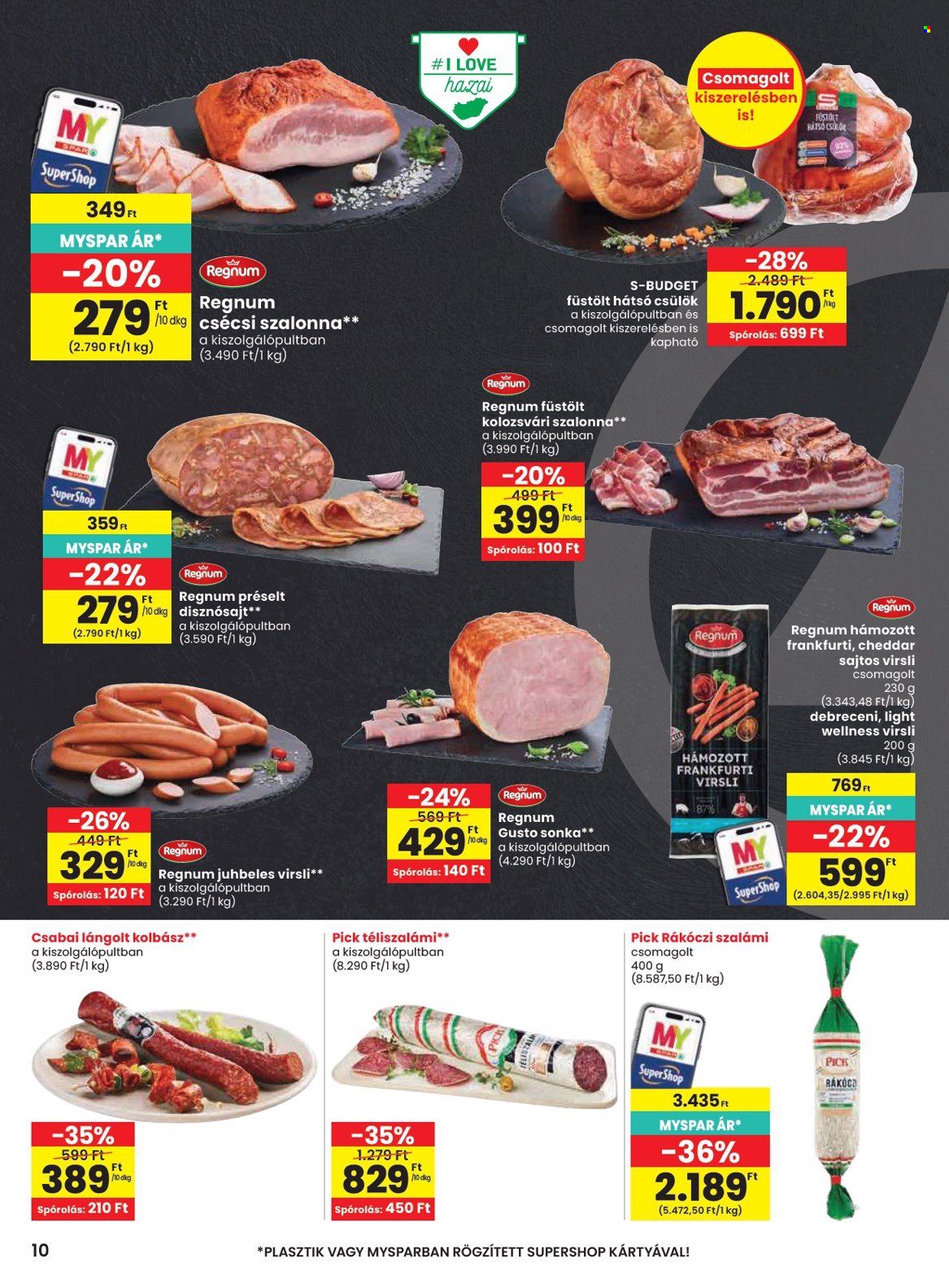 SPAR akciós újság érvényes:  - 2026.10.08 - 2026.10.14. 10. oldal Oldal 10