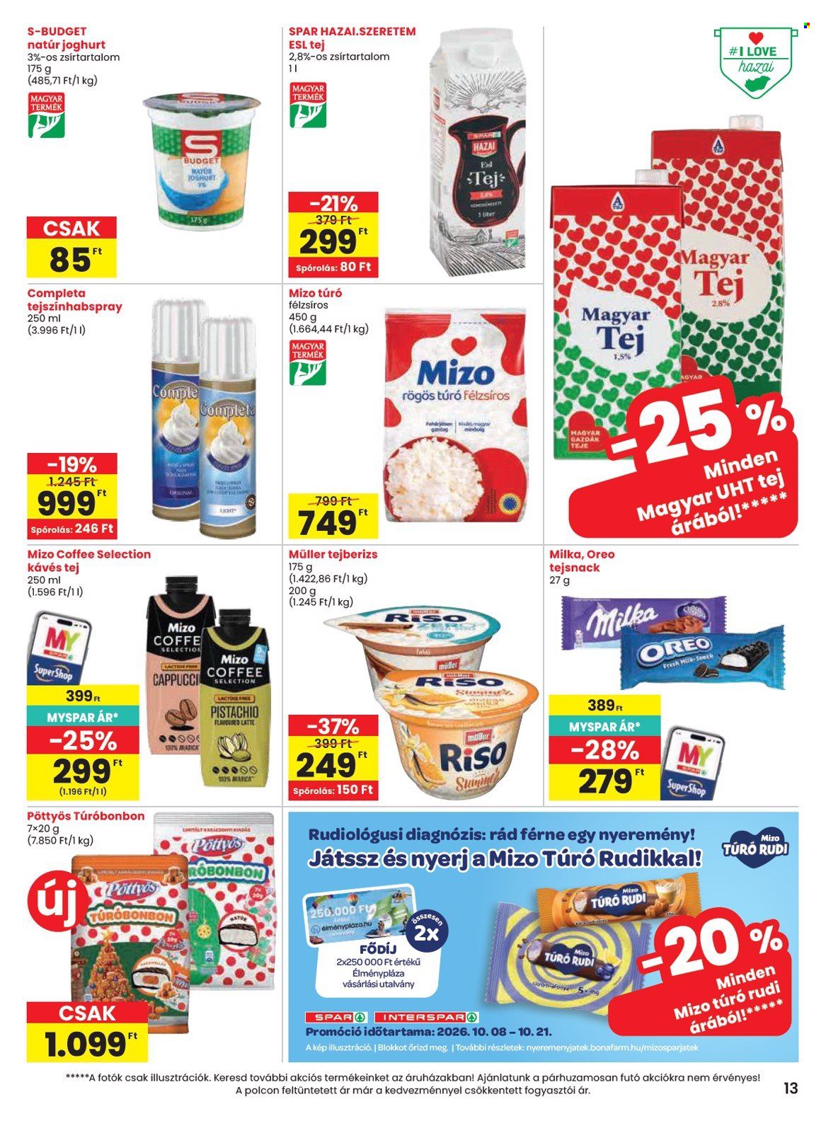 SPAR akciós újság érvényes:  - 2026.10.08 - 2026.10.14. 13. oldal Oldal 13