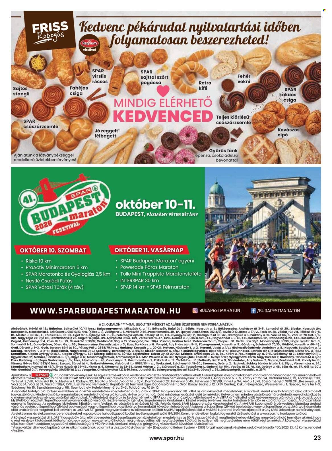 SPAR akciós újság érvényes:  - 2026.10.08 - 2026.10.14. 23. oldal Oldal 23