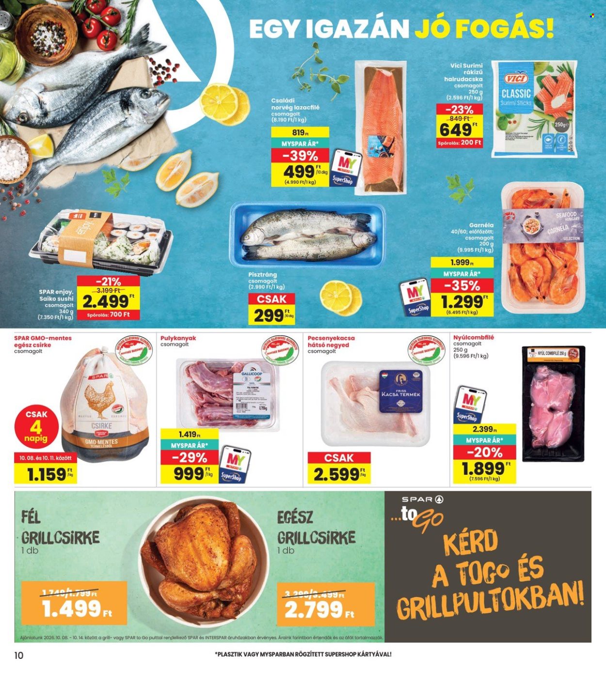 INTERSPAR akciós újság érvényes:  - 2026.10.08 - 2026.10.14. 10. oldal Oldal 10